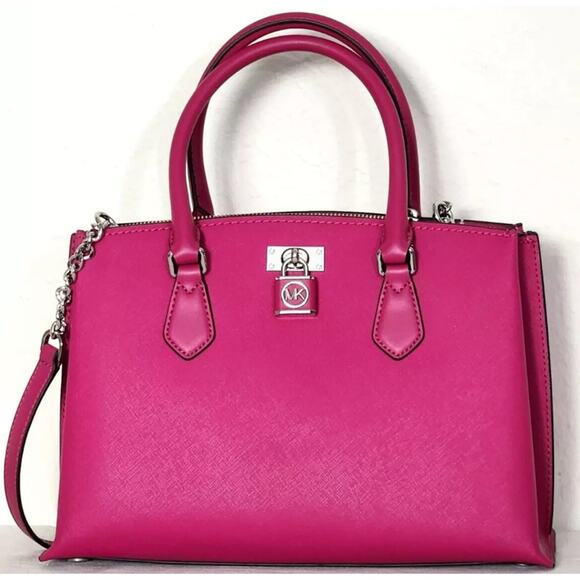 Michael Kors Pink Satchel Bag - Picture 1 of 15